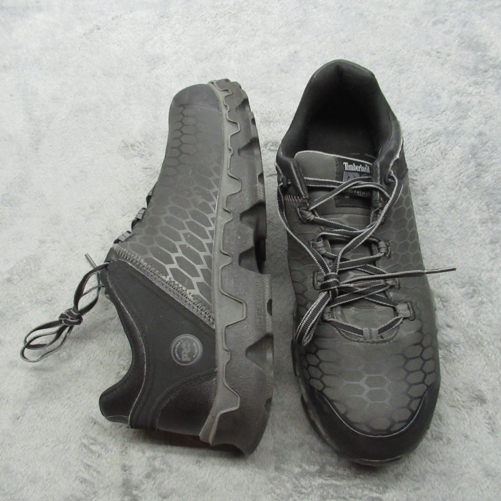 Timberland PRO Mens Shoe 11.5M Black Power Train Alloy Toe Rugged Slip Resistant